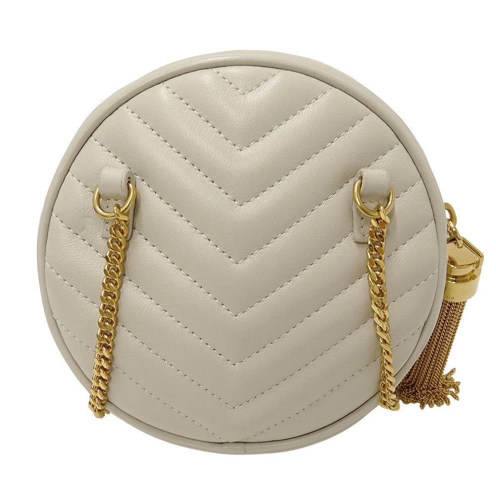 SAINT LAURENT Ivory Leather Shoulder Bag - Picture 3 of 14